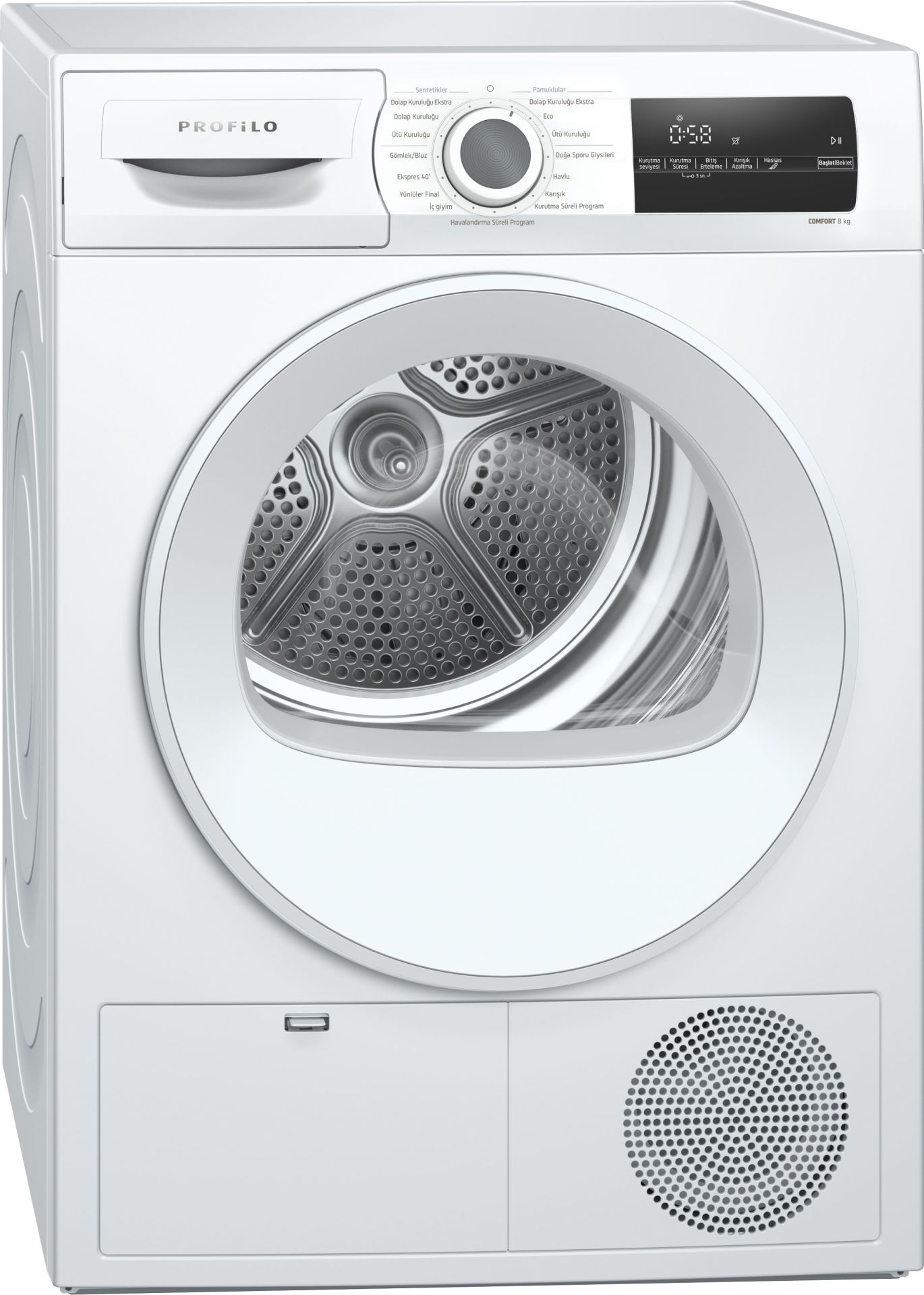 Profilo KM8612HTR 8 kg Kurutma Makinesi